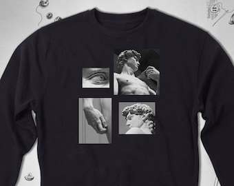 Aesthetic sweatshirt sweater Art sweatshirt Greek Sculpture Statue Renaissance Elegant Artsy Museum Unisex Crewneck sweater Gift idea
