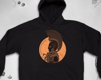 Greek hoodie for Men Women Aesthetic Unisex Vintage Art Antique Greece Athena Goddess Graphic Design hoodie sweatshirt Gift