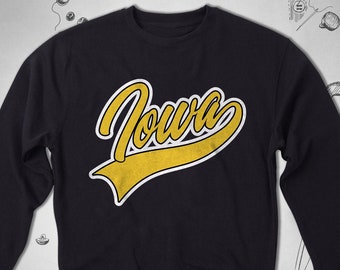 Iowa sweatshirt for Men Women Girls sweater Vintage USA sweatshirt Iowa State Retro Design Unisex Crewneck sweatshirt Iowa Gift Guy Lady
