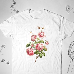 Roses shirt tshirt t shirt Trendy graphic design flowers Aesthetic pink roses Coquette unisex shirt for women Gift idea