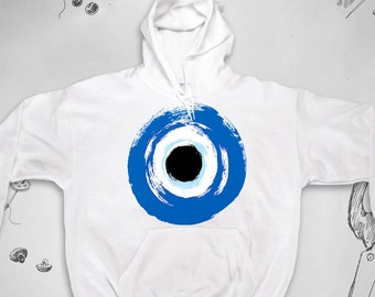 Evil Eye hoodie for Men Women Girls sweatshirt Aesthetic Witch Unisex raglan Blue Eye Abstract Mystical Graphic hoodie sweater Gift idea