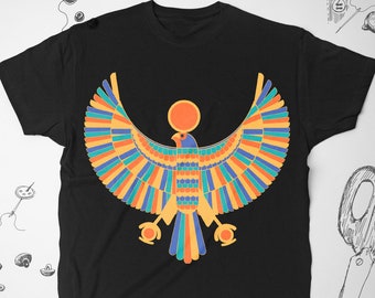 Egypt shirt Horus for Women Men Girl tee t shirt tshirt Vintage Egyptian Graphic shirt Hawk Bird Ancient God Unisex shirt Gift for him her