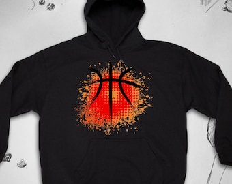 Basketball hoodie for Women Men Girl sweatshirt Sports Game Unisex raglan for Teens Ladies Coach Guys Graphic hoodie Basketball Gift idea