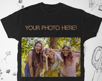 Custom shirt Graphic tshirt Photo tshirt Picture t shirt with Photo Men Your Photo shirt Women Custom tshirt Picture shirt Personalized Gift