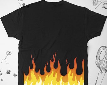 Flames tee hot sale