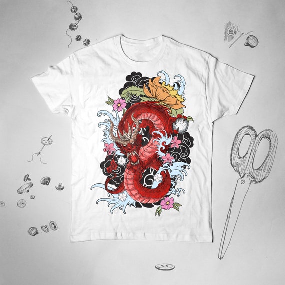 Dragon Shirt for Men Women Girl Tee T Shirt Tshirt Japanese Art 