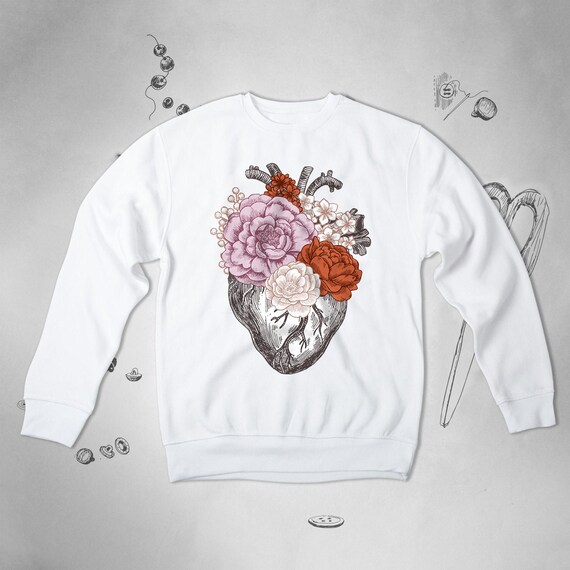 Heart Sweatshirt for Men Women Girls Sweater for Nurse Cute