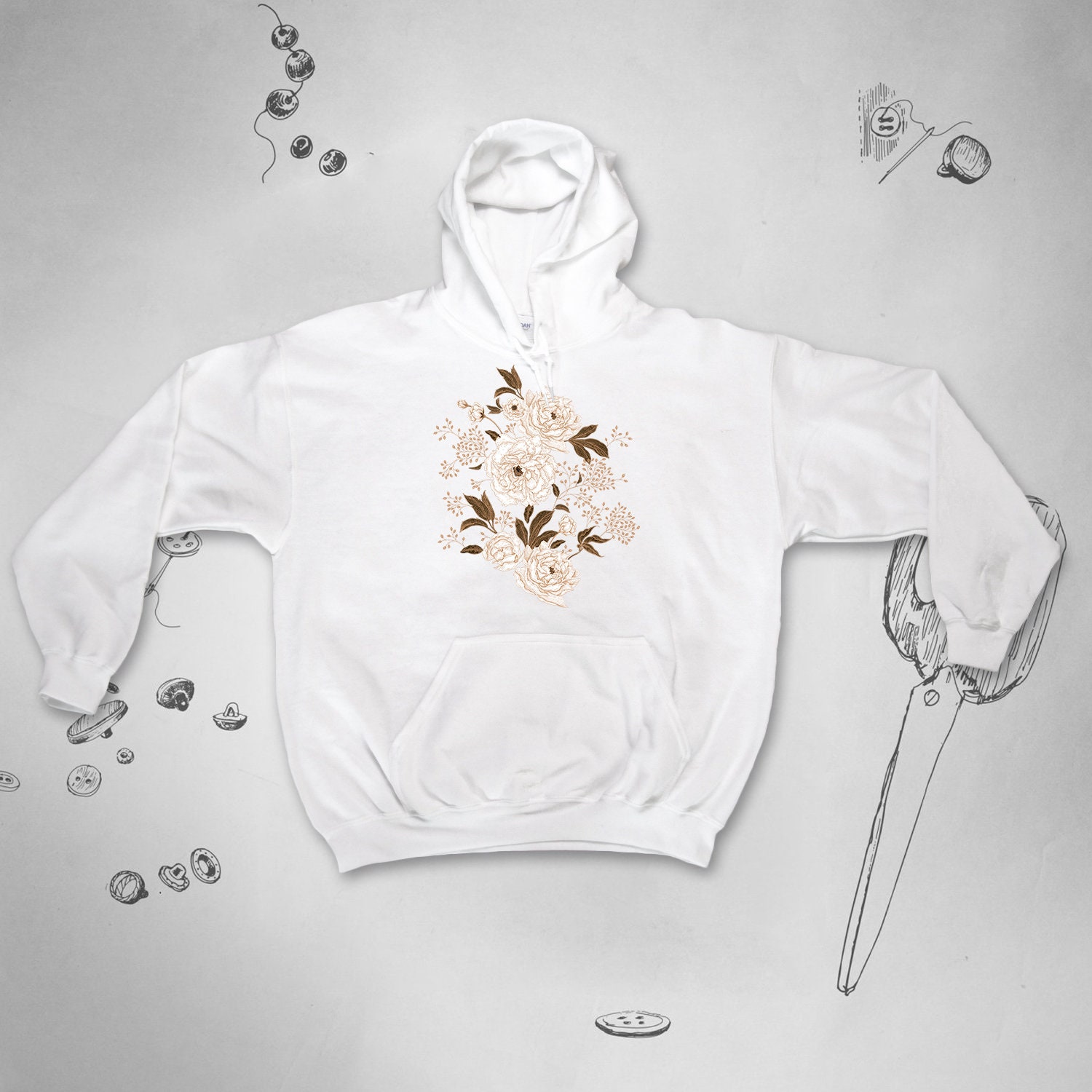 Hoodies with roses on them top