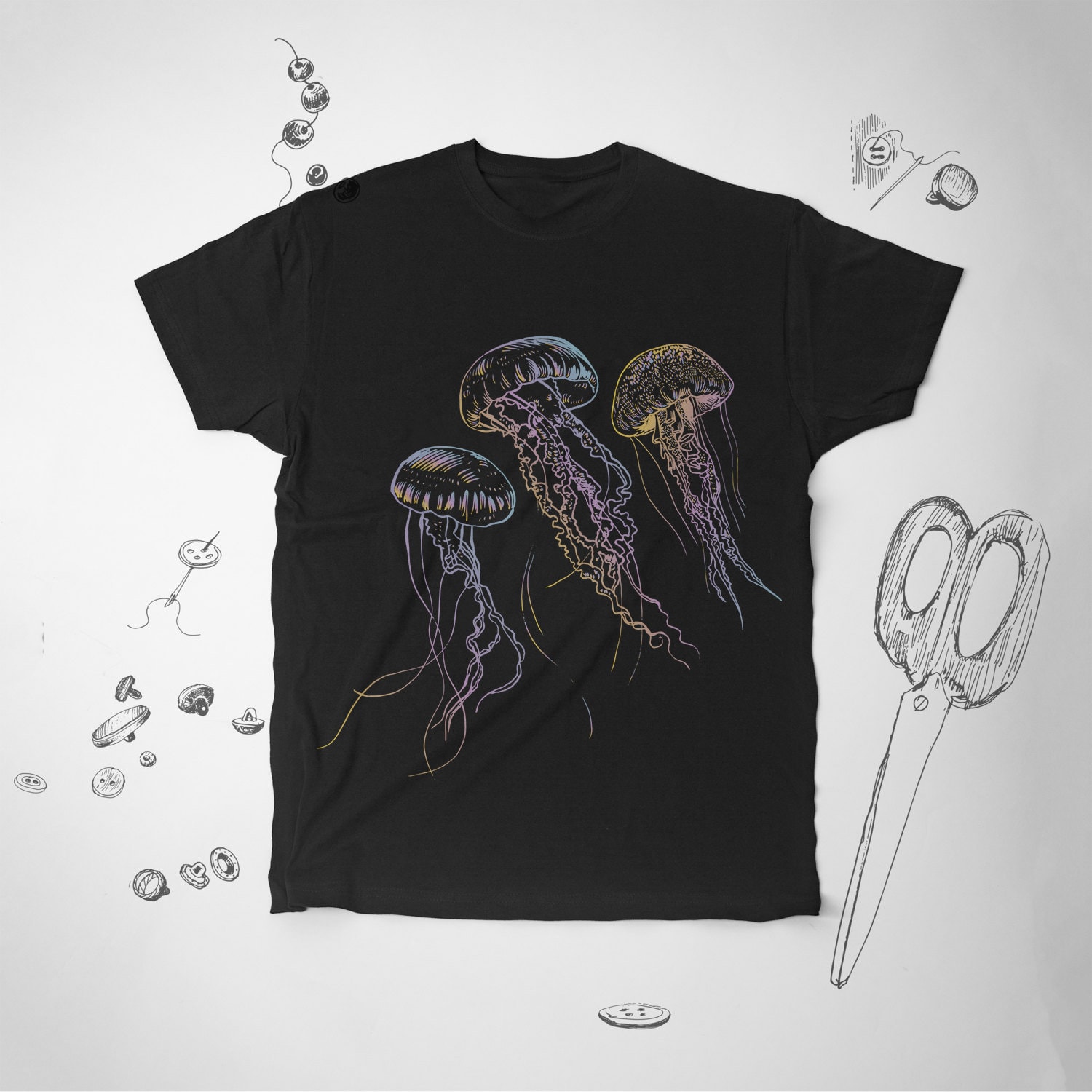 Jellyfish Shirt - Etsy