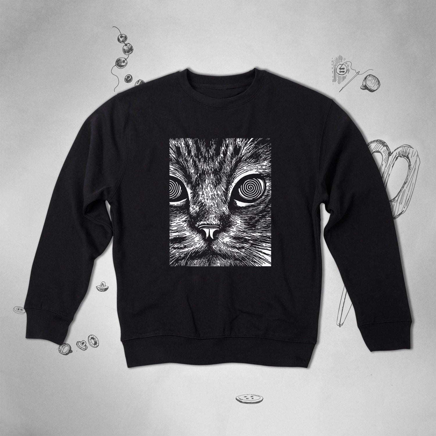 Cat graphic sweatshirt new arrivals