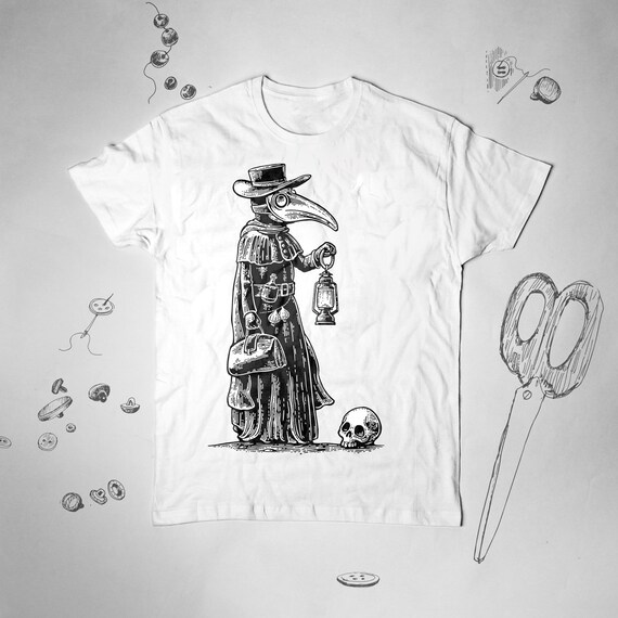 Plague Doctor Shirt Graphic Tshirt Plague Shirt Men Tshirt Death T 