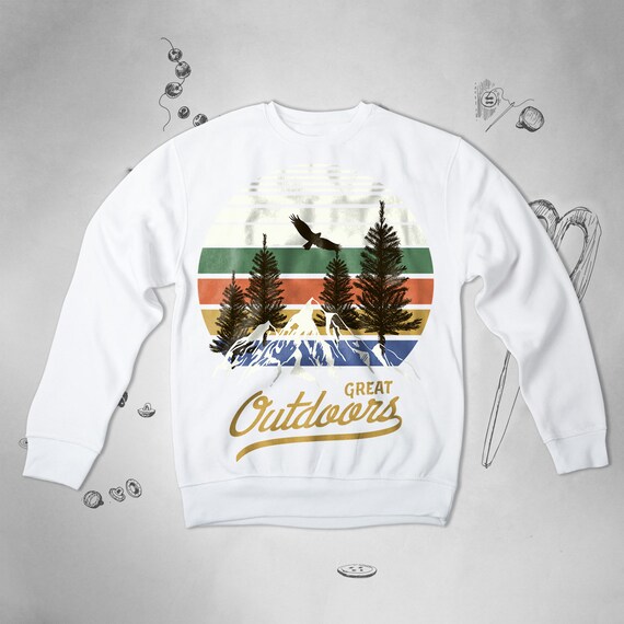 Outdoor Sweatshirt Hiking Camping Sweatshirt Men Women