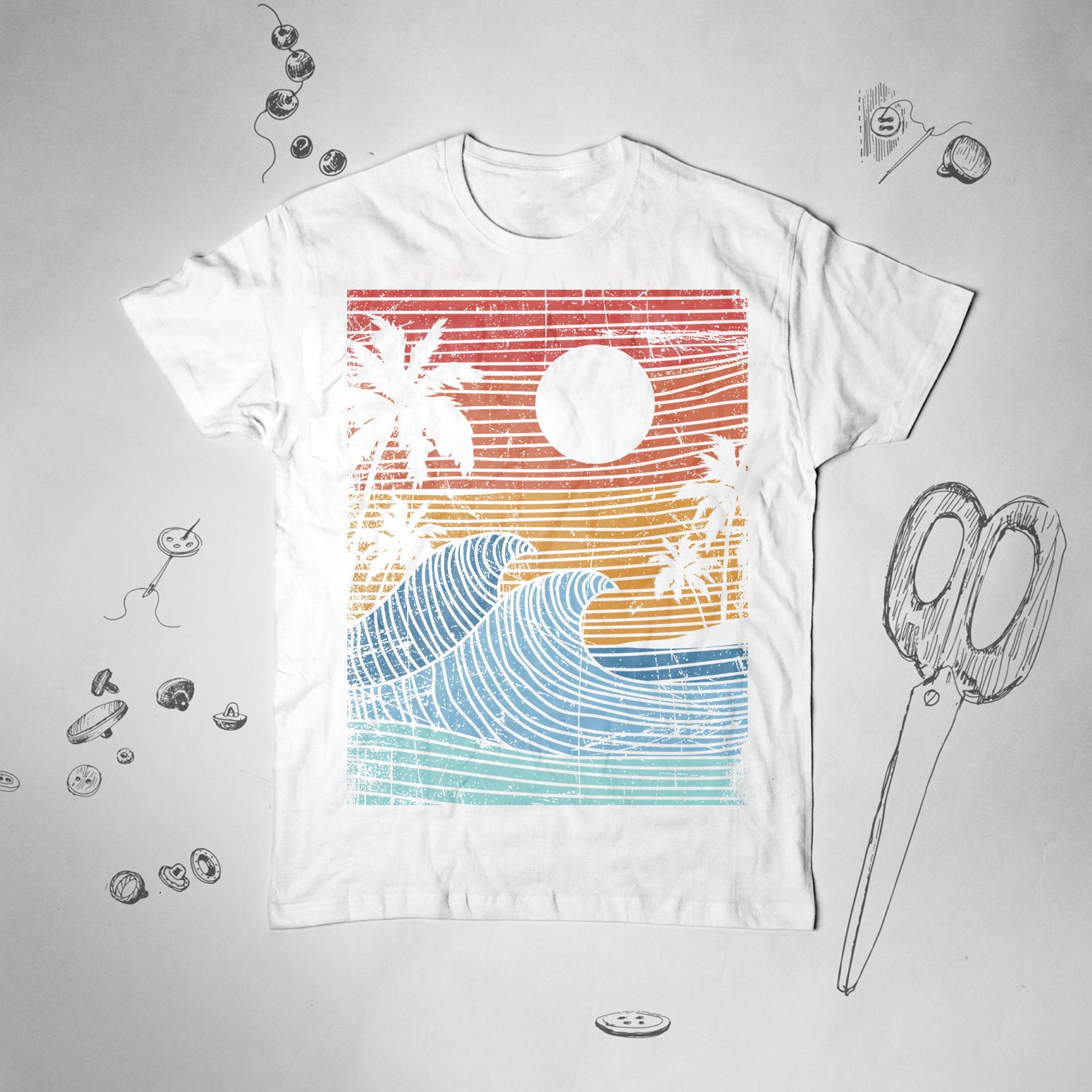 Beach shirt Vintage t shirt Men Graphic tshirt Tropical shirt Etsy