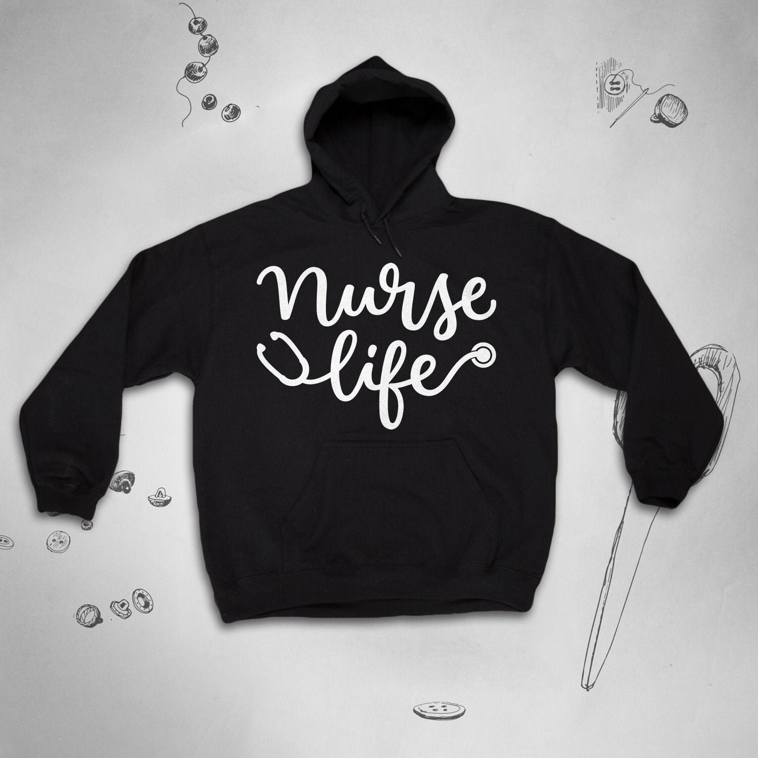 Nurse Hoodie for Women Men Girl Sweatshirt Sayings Cute Unisex Etsy