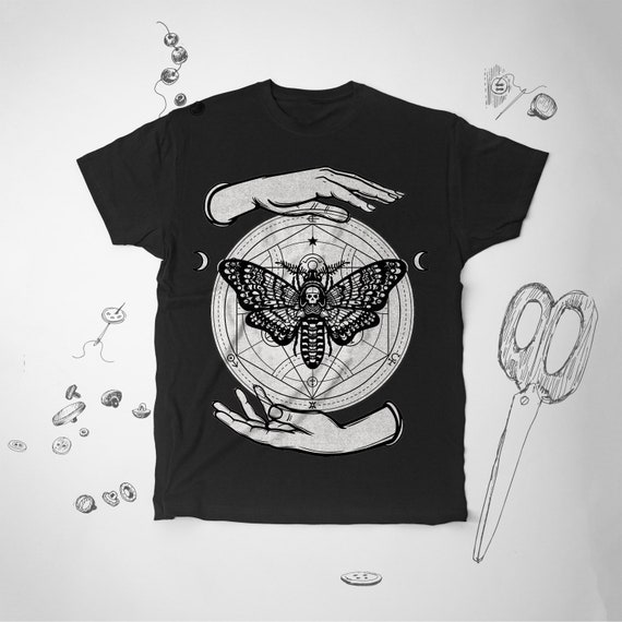 Alchemy Death Moth shirt Alchemy t shirt Men Graphic tshirt | Etsy