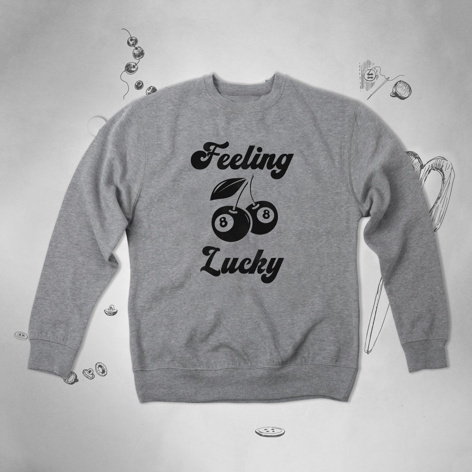 [GRAVER]★DRAWING HAPPY LUCKY SMILE SWEATSHIRT Small Drawing Smile Hoodie - GRAVER | 60% - Asian Fashion