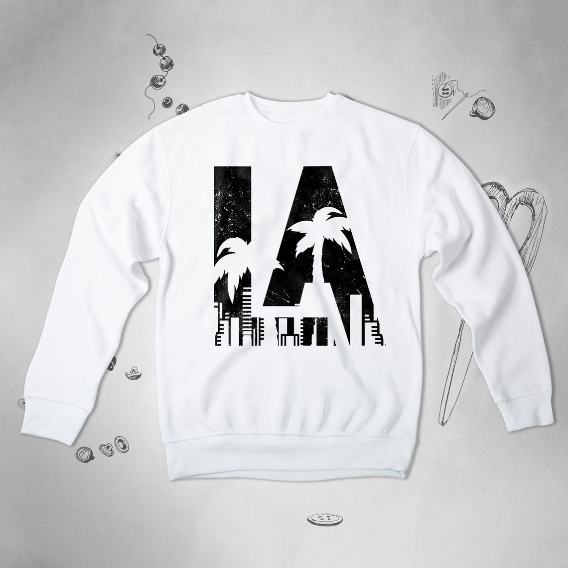 Los Angeles Sweatshirt for Men Women Girls Sweater USA City Etsy