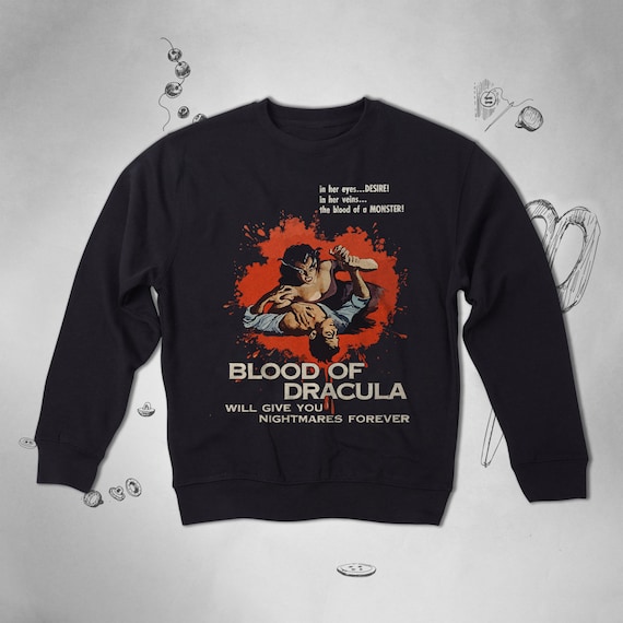 Horror sweatshirt for Men Women Girls sweater Vintage Retro sweatshirt Halloween Movie Sayings Vampire Unisex Crewneck sweater Gift idea