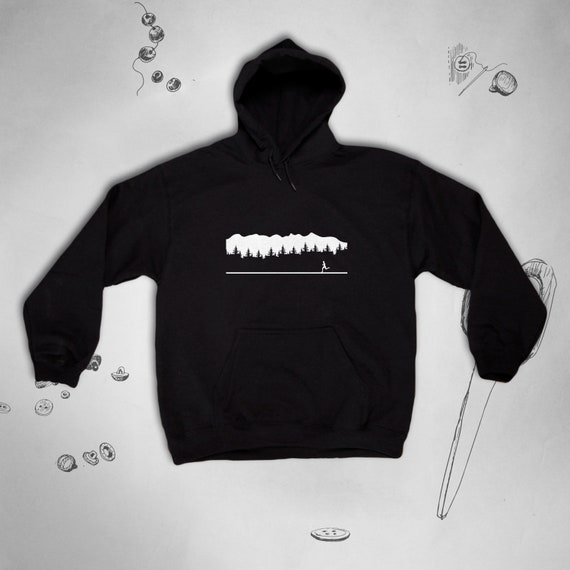 Running hoodie Trendy graphic design for runner Sports Workout Run Marathon unisex sweatshirt with hood for men Gift idea