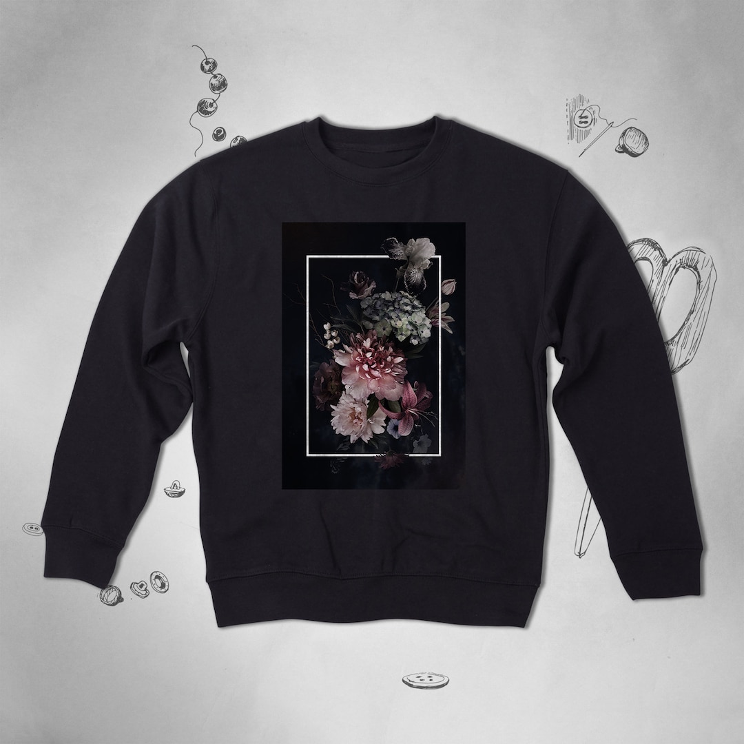 Flowers Sweatshirt for Men Women Girls Sweater Aesthetic Edgy