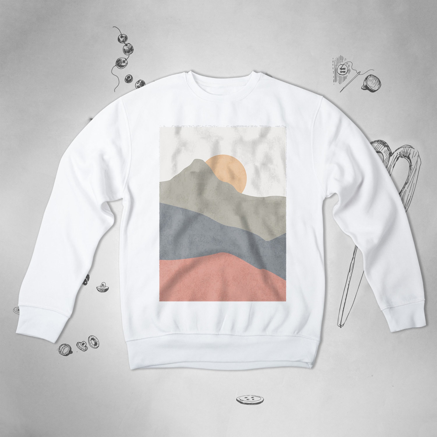 Mountain Sweatshirt for Men Women Girls Sweater Nature