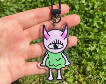 Acrylic Keychain with Epoxy Double Sided Printing