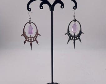 Spiky Magical Girls steel earrings