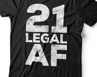 Camiseta de 21 años legal - Camiseta unisex divertida de 21 años para hombre - Camiseta vintage de regalo de cumpleaños de 21 años - Nacida en 2005