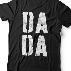 DADA T-Shirt - Unisex Funny Mens Best New Dad Shirt - Vintage Daddy TShirt for Father&#39;s Day BDay Christmas