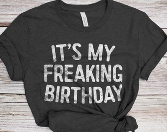 È il mio pazzo compleanno t-shirt - Unisex Mens Funny Group 21st 30th 40th 50th Party Shirt - BDay Team Vintage Gift TShirt BDay Christmas