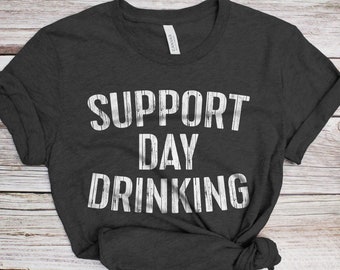 Support Day Trink T-Shirt - Unisex Lustiges Herren Kreuzfahrt Trink Shirt - Bier Liebhaber TShirt Geschenk zum Vatertag Weihnachten Geburtstag