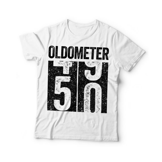 Oldometer 50 T-shirt Unisex Funny 50 AF 