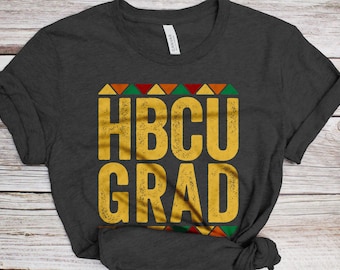 HBCU Grad T-Shirt - Unisex Funny Mens Black Culture Proud Shirt - Vintage HBCU Graduate TShirt for Black History Month