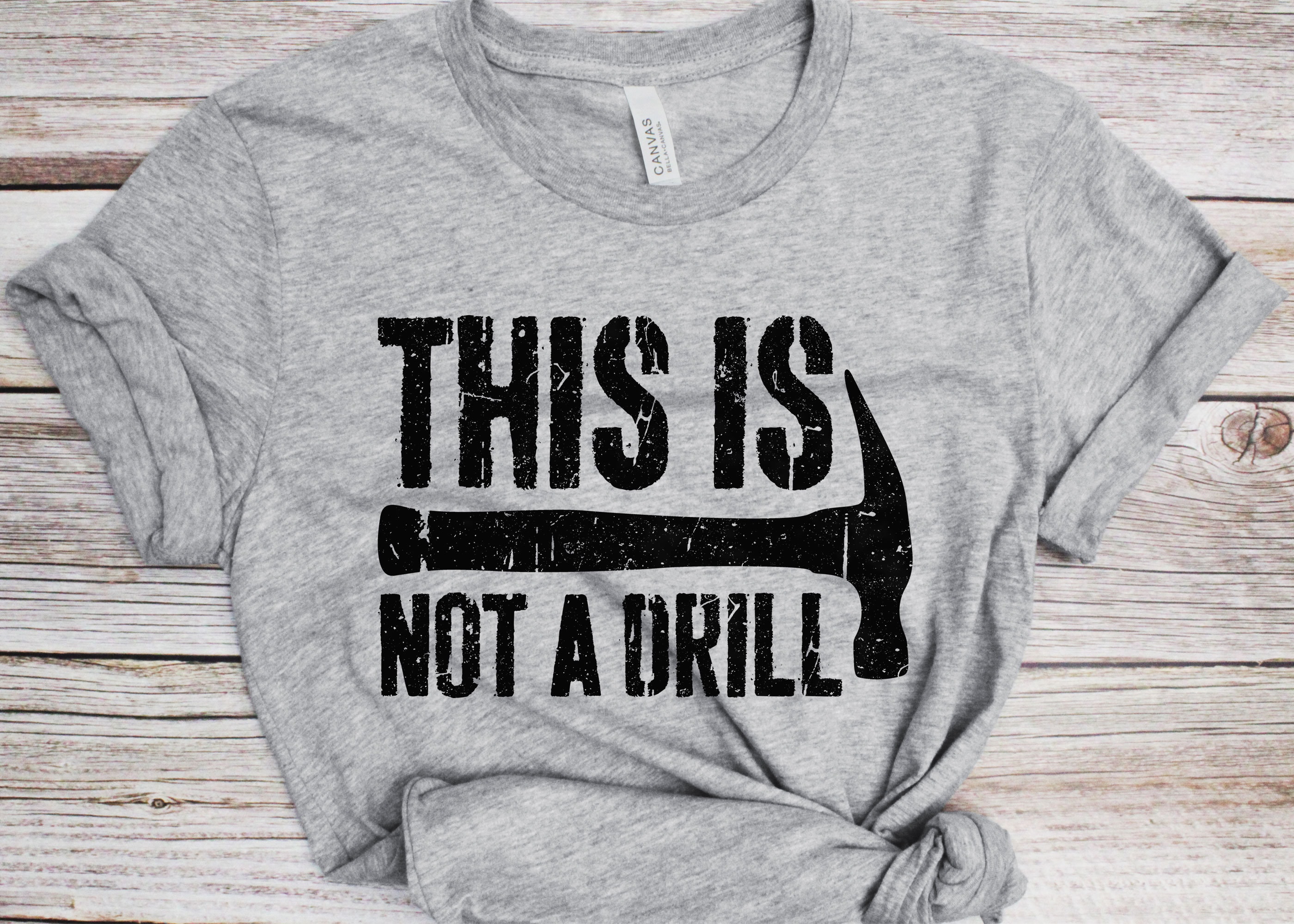 This is Not A Drill T-shirt - Funny Mens Woodworker Papa DIY Shirt ...