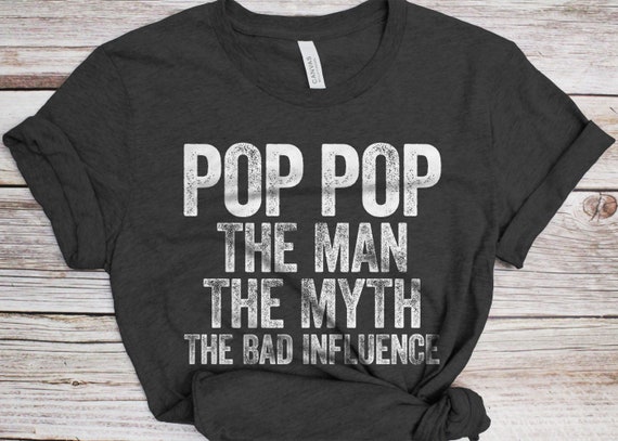 Vintage Grandpa The Man The Myth The Bad Influence T-Shirt Vintage Grandpa The Man The Myth The Bad Influence T-Shirt