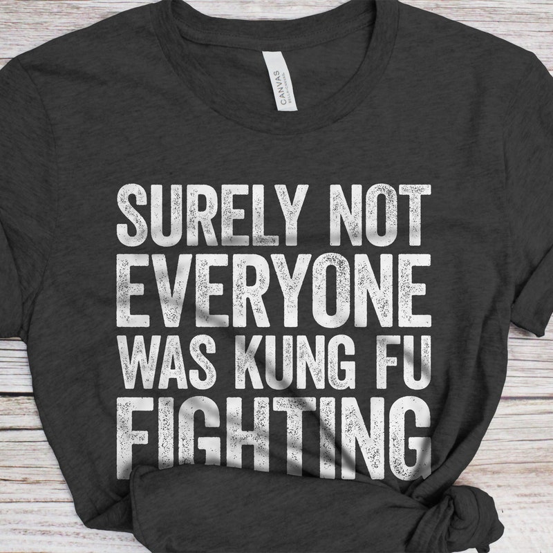 Surely Not Everyone Was Kung Fu Fighting T-Shirt, Tee Funny
