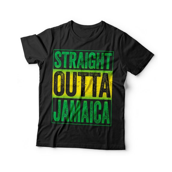 Straight Outta Jamaica T-Shirt Caribbean Party Gift Shirt Straight Outta Jamaica T-Shirt Caribbean Party Gift Shirt