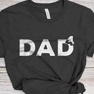 Dad To The Fourth Power T-Shirt - Funny Mens Best Quad Dad Shirt - Vintage Dad of Four TShirt for Father&#39;s Day Christmas BDay
