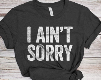 Camiseta Eu não me arrependo - Engraçado unissex masculino piada sarcástica dizendo camisa - camiseta vintage presente de mordaça para aniversário