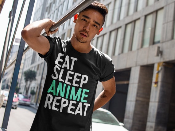 Eat Sleep Anime Repeat T-Shirt Japanese Animation Lover Gift Eat Sleep Anime Repeat T-Shirt Japanese Animation Lover Gift