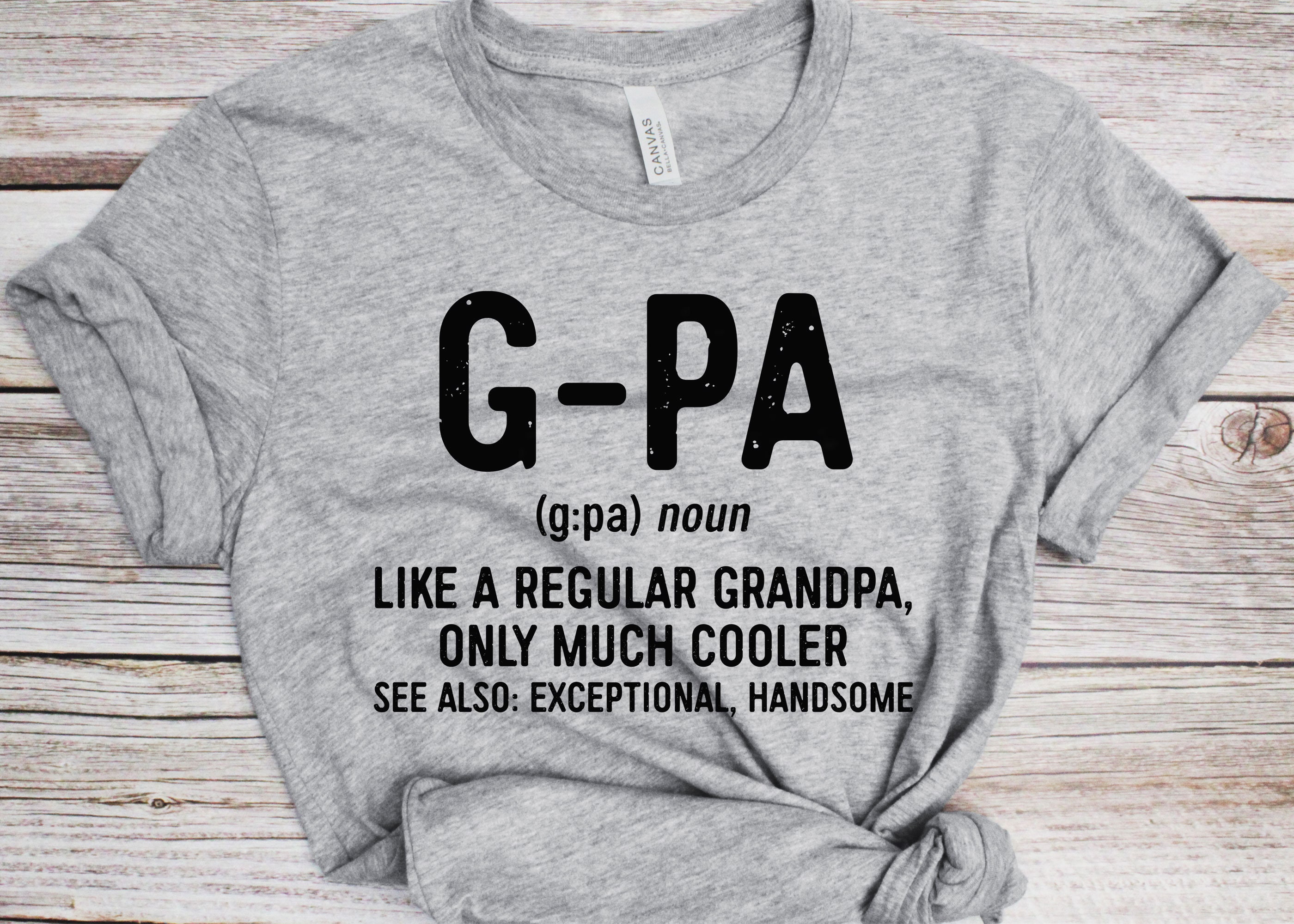 PAPA like a Grandpa ONLY COOLER Father's Day Papa Definition T-Shirt