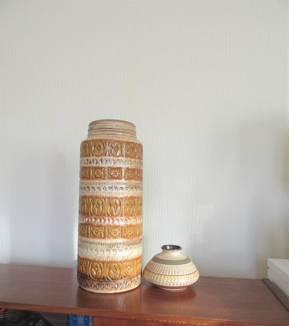 Mid Century West German Large Vase Scheurich Foligno 289 47 Etsy