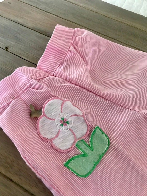 Teeny Genie Pink Seersucker Pants - image 2