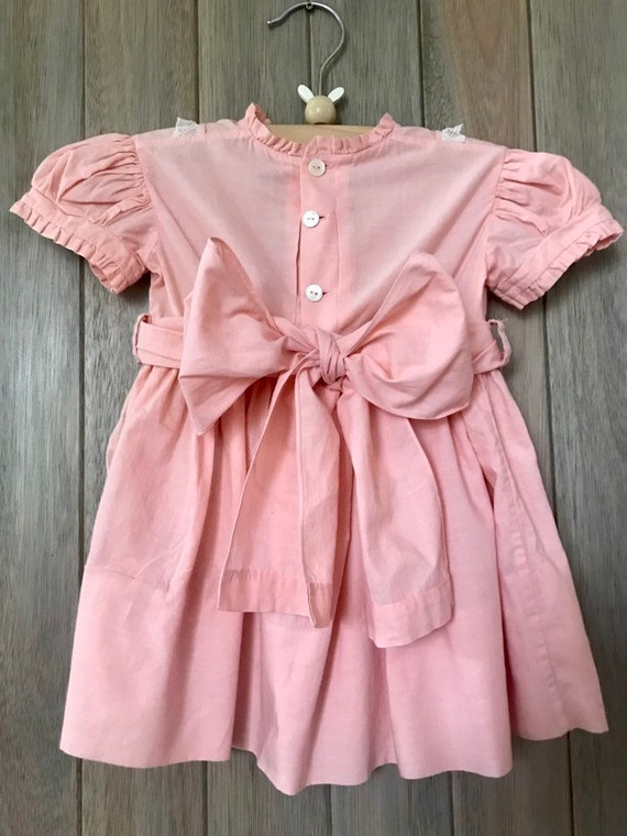 1950s Saks Fifth Ave Pink Party Dress - image 4