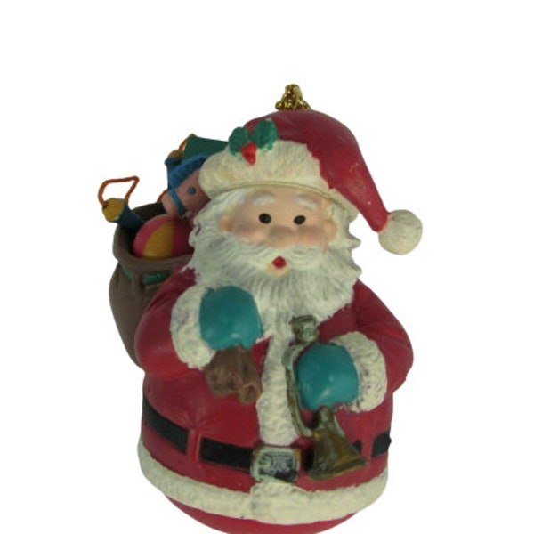 Vintage Santa Claus Lustre Fame Christmas Ornament