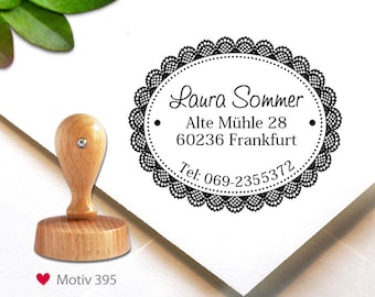 Stamp (395) - personalized, 4.5 cm, address stamp, custom stamp, personalized