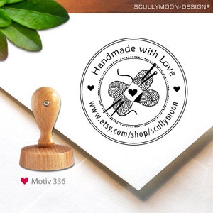 Timbro (336) - personalizzato, timbro indirizzo, Fatto a mano con amore, timbro personalizzato, personalizzato