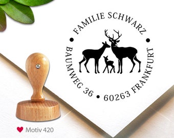 Stempel (420) - personalisiert, Adress-Stempel, custom stamp, personalized