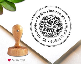 Stempel (288) - personalisiert, Adress Stempel, custom stamp, personalized