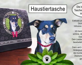 Pet bag, individually with your pet, bag personalized with a photo of your pet, umhaengetasche printed